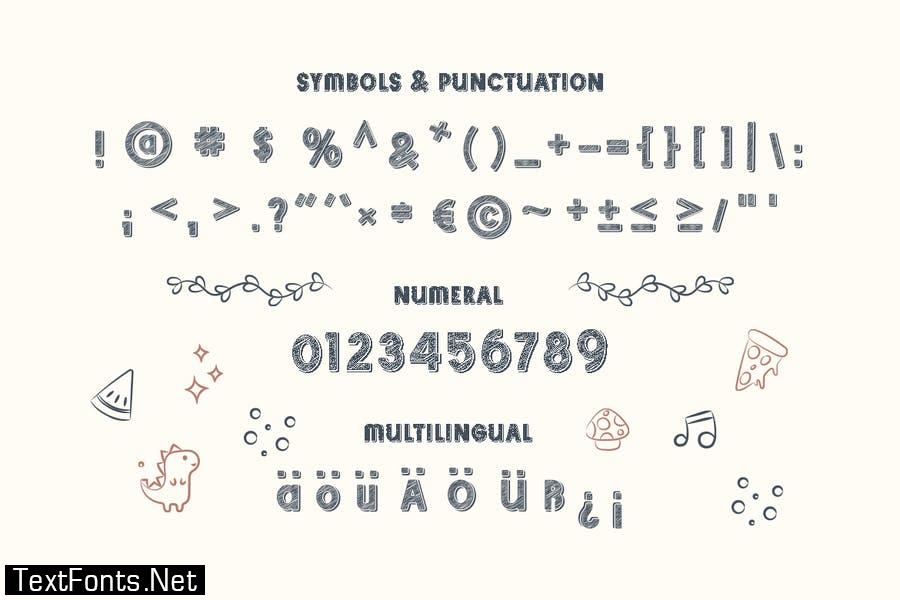 Sketchup - Adorable Scribble Typeface