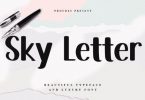 Sky Letter Font