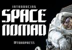 Space Nomad - techno sporty font