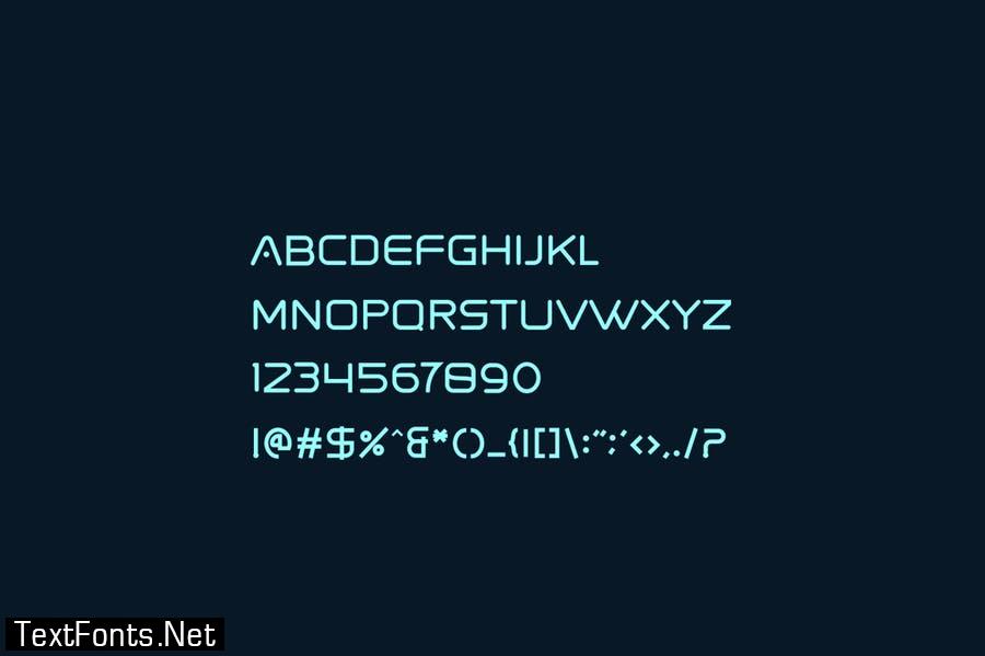 Spaced - Future Display Font