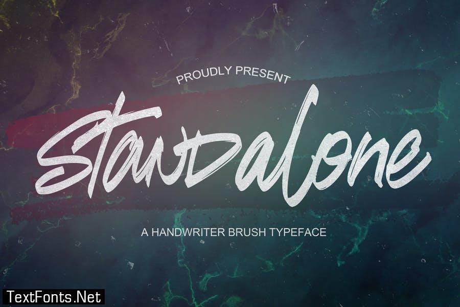 Standalone - Handwritten Brush font