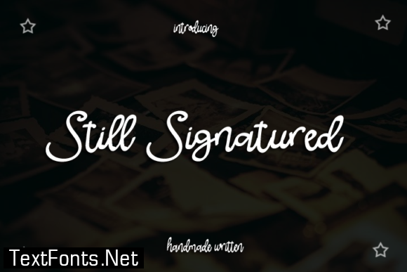 Still Signatured Font