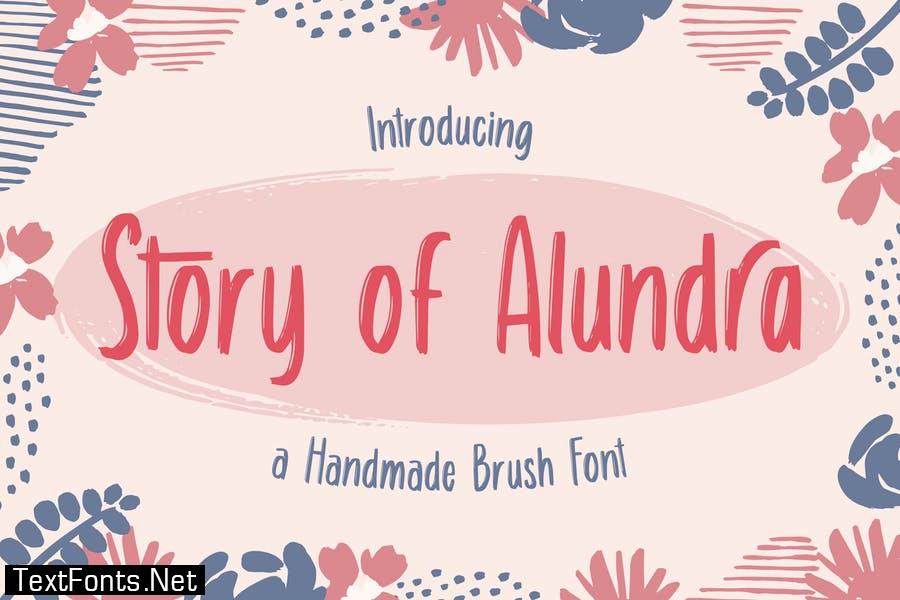 Story of Alundra – Cute Brush Font
