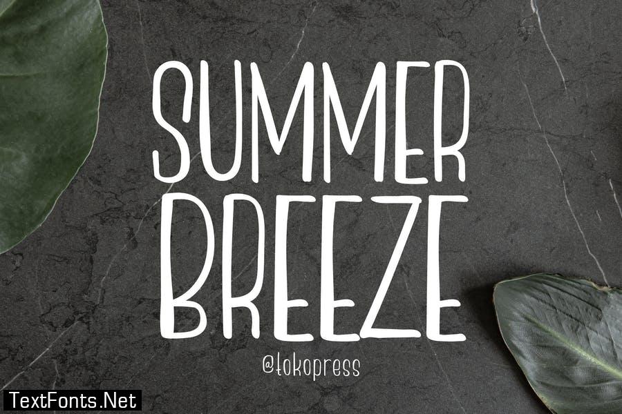 Summer breeze - Girly font
