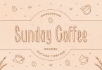 Sunday Coffee – Rounded Outline Typeface