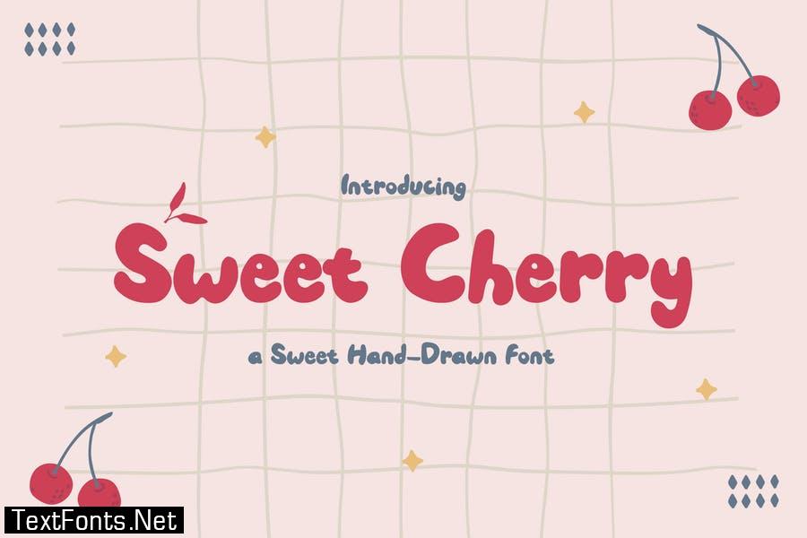 Sweet Cherry – a Sweet Hand-Drawn Font