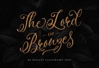The Lord Of Bronze - Romantic Calligraphy Font