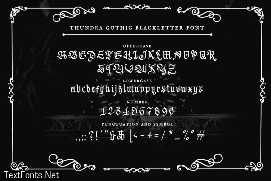 Thundra – Blackletter Font