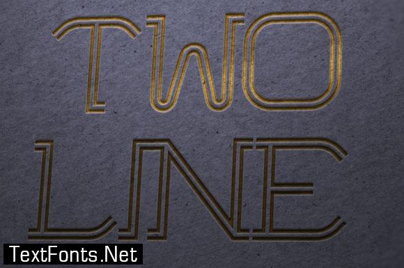 Twoline Font