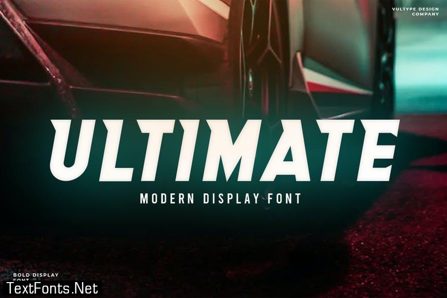 Ultimate - Modern / Tech / Sci-Fi Typeface