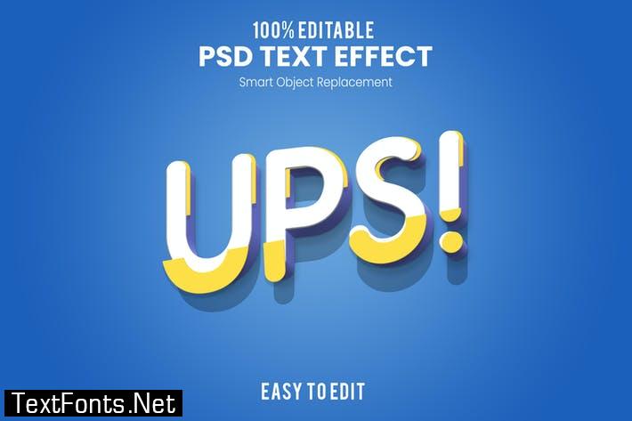 Ups!-3D Text Effect