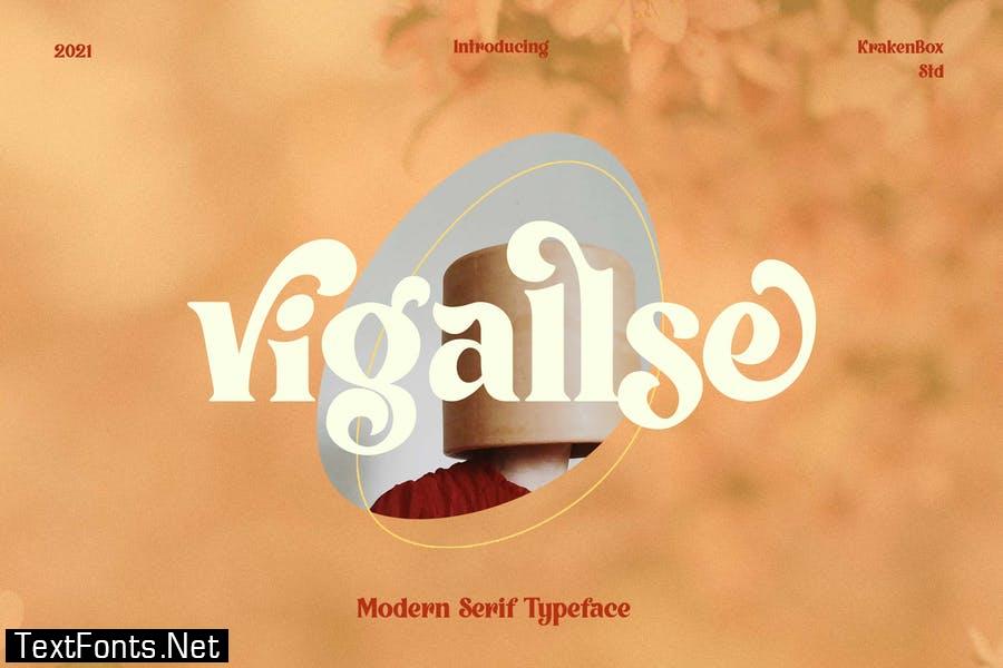 Vigallse - Vintage Modern Serif Typeface
