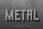 Wall Metal Text Effects
