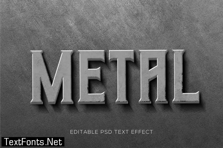 Wall Metal Text Effects