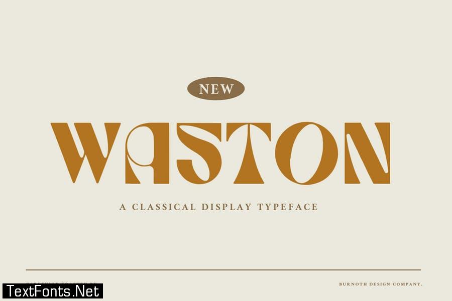 Waston - Retro Display Font