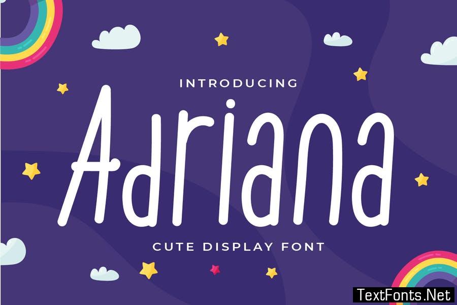 Adriana - Cute Display Font