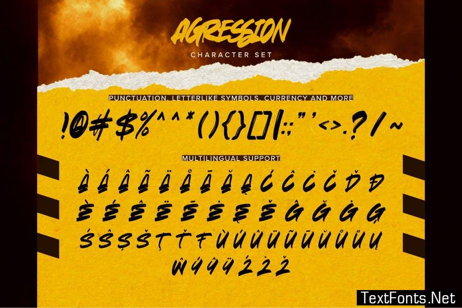 Agression - Authentic Rough Brush