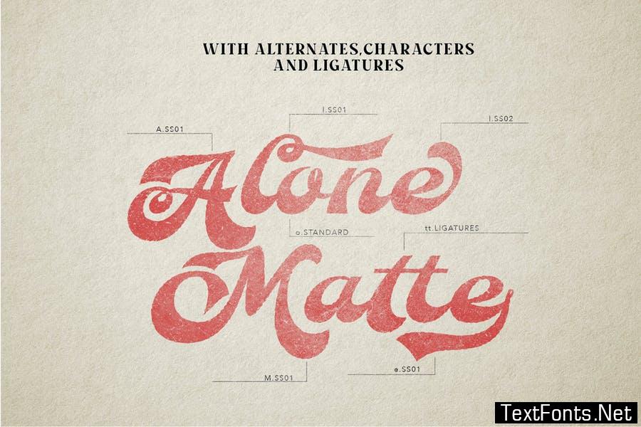Alone Matte Font