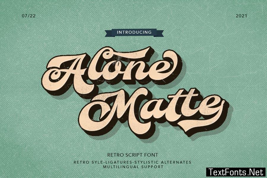Alone Matte Font