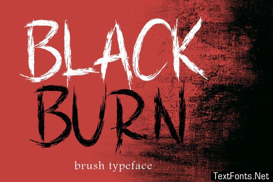 AM Blackburn - Brush Typeface