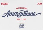 Amaranthine Script Font