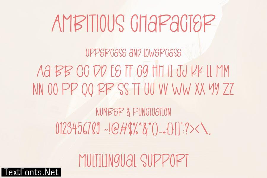 Ambitious - Fun Sans Serif Font