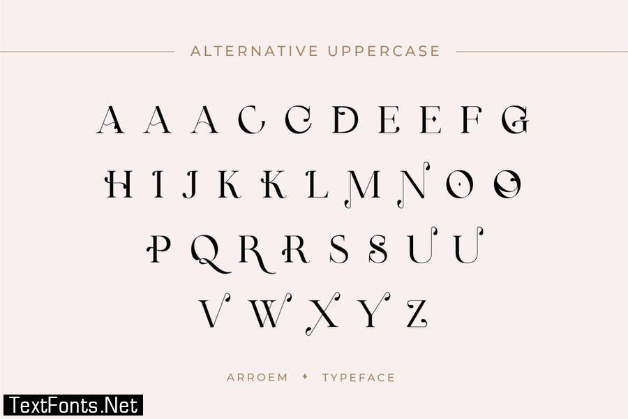 Arroem - Serif Display Font