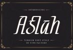 Aslah – Turkish Font