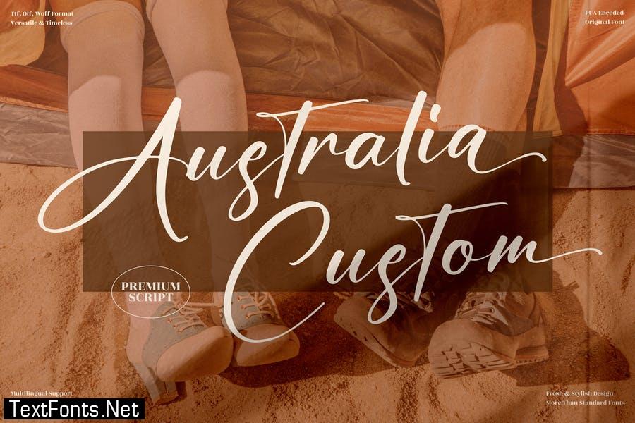 Australia Custom Signature Font LS
