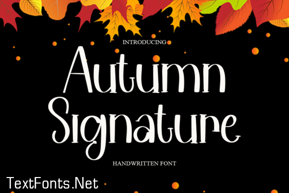 Autumn Signature Font