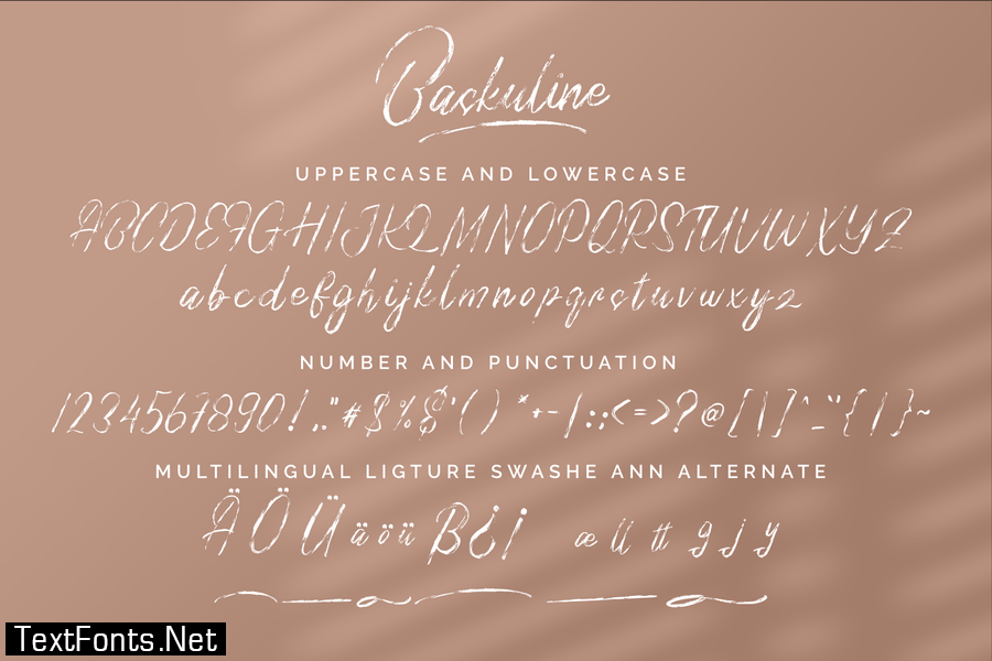 Baskuline Brush Font