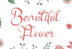 Beautiful Flower Font