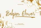 Belgian Flower Font