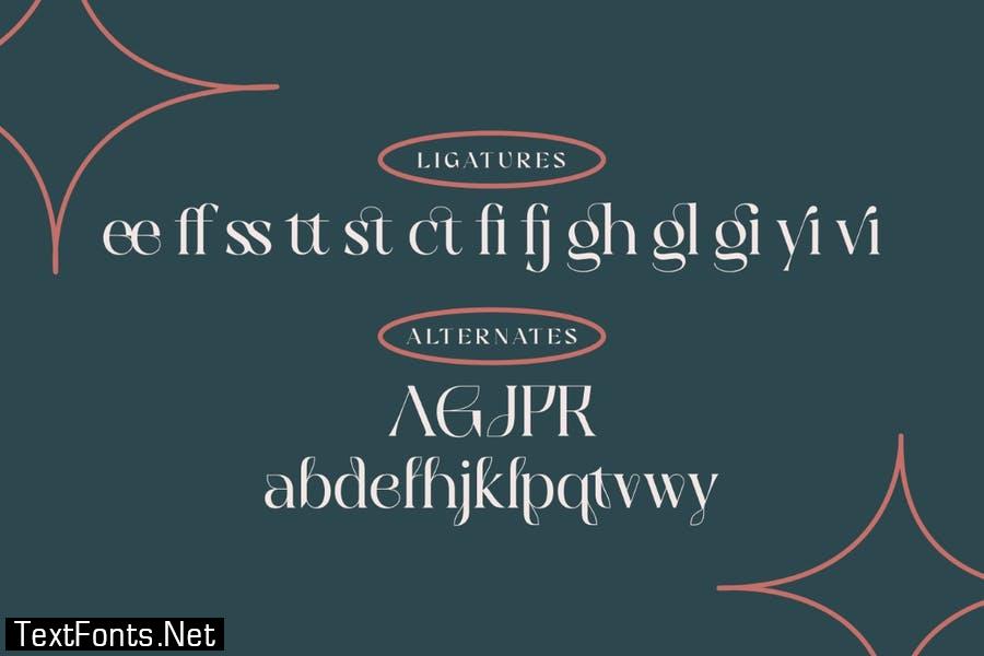 Belgietta - Ligature Display Serif