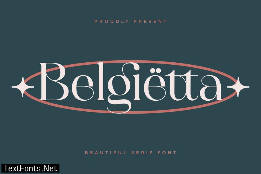Belgietta - Ligature Display Serif