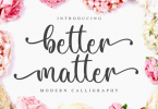 Better Matter Font