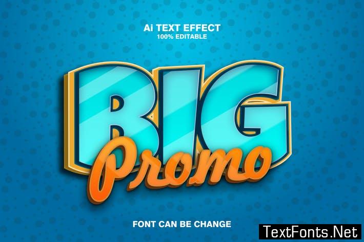 Big Promo 3d Text Effect