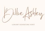 Billie Ashley - Luxury Signature Font
