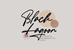 Black Lagoon - An Authentic Handwritten Font