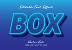 Blue box strong bold text effect