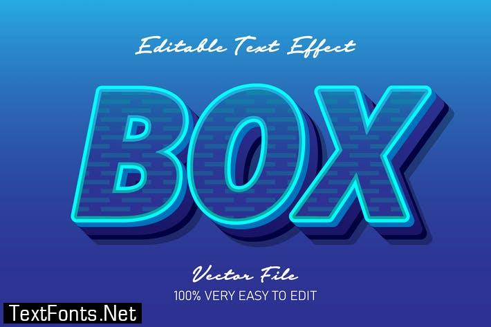 Blue box strong bold text effect