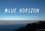 Blue Horizon Font