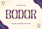 Bodor – Unique Handwritten Font