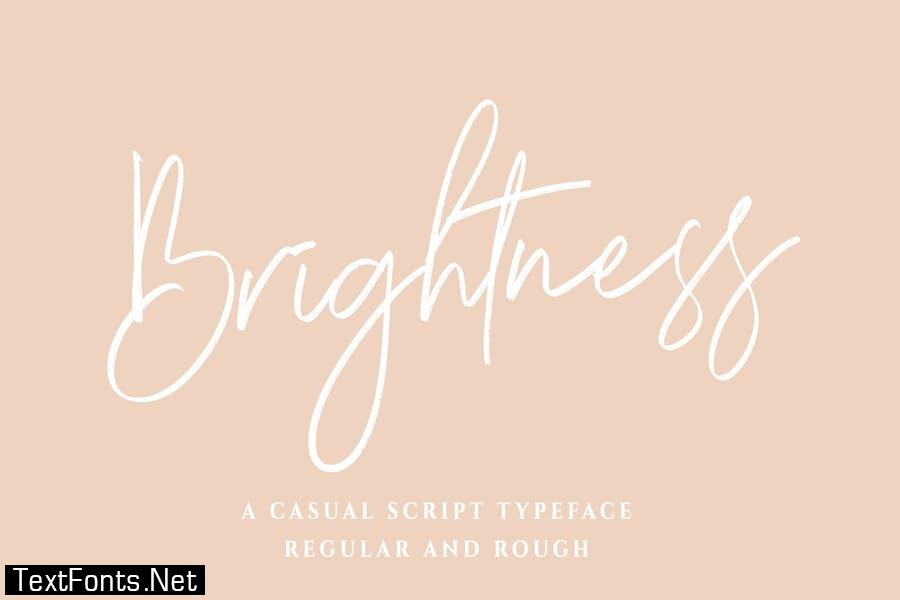 Brightness - Casual Script Typeface Font