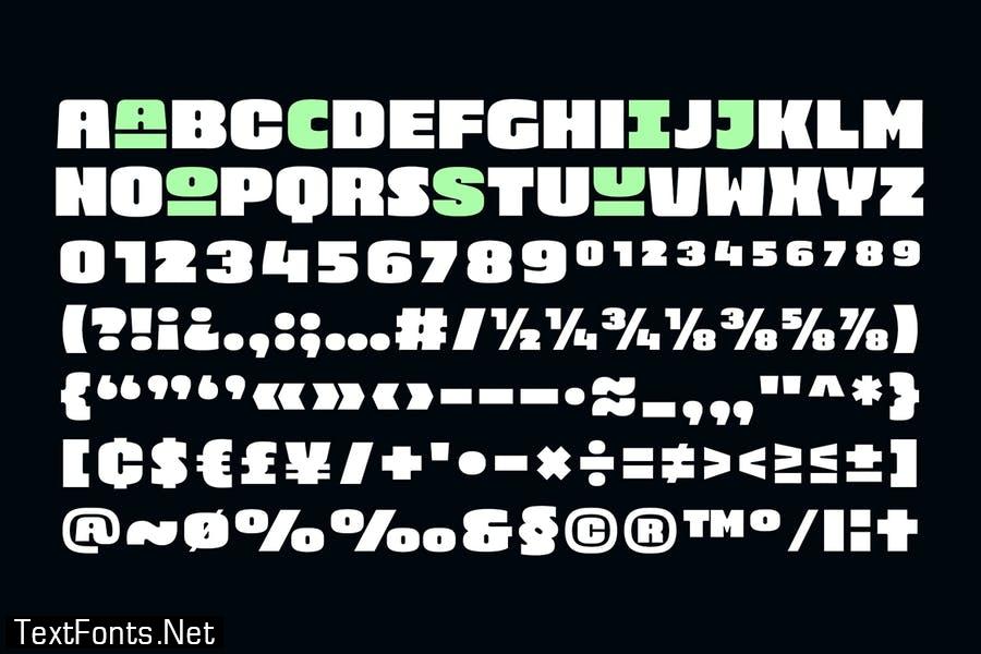 Brodaers Expanded Font