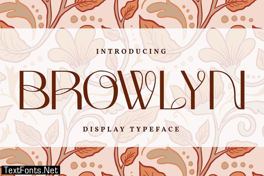 Browlyn | Display Typeface Font