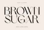Brown Sugar | Modern Stylish Font