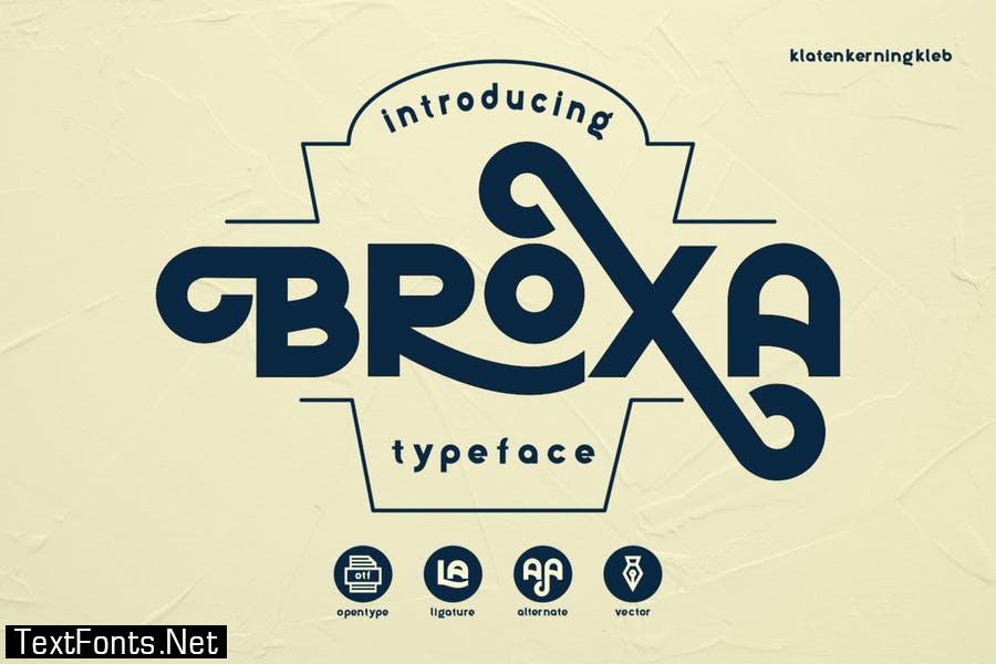 Broxa Decorative Font BS