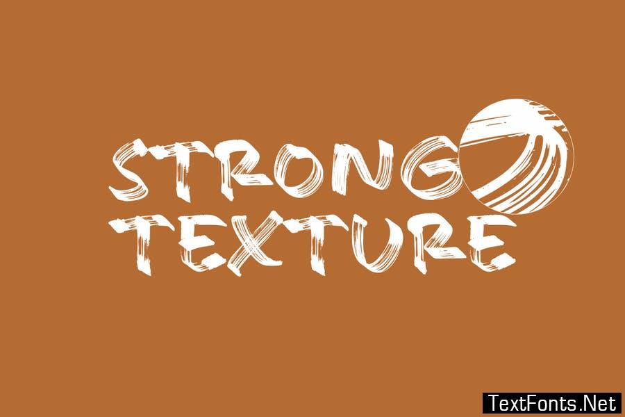 Brush Mark | A Texture Brush Font