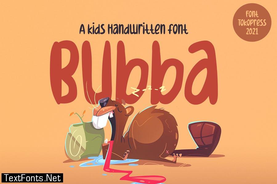 Bubba - Kids font